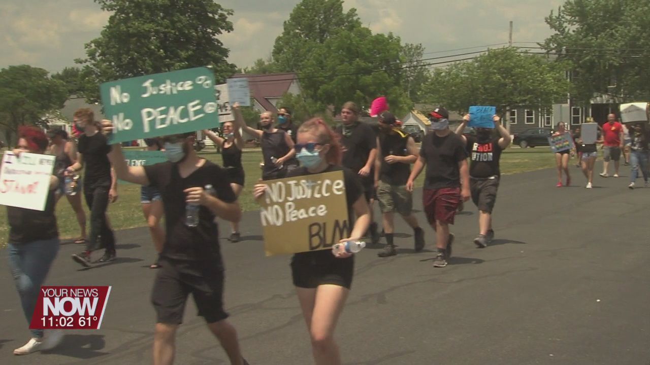 Spencerville holds a BLM protest and march